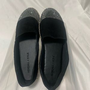 Kendall and Kylie flats with sparkle front. Size 8